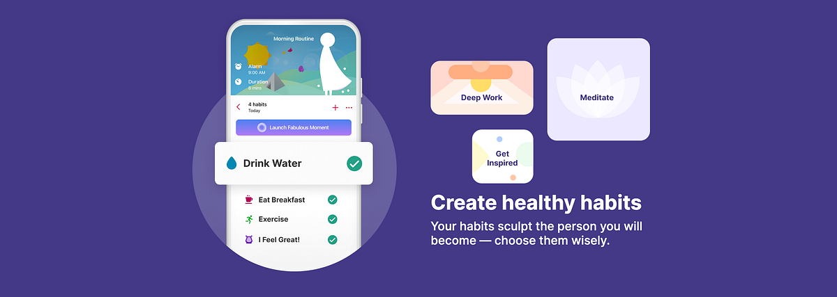 The app Fabulous — the user flow in routines | by Lisa S. Neves | Medium