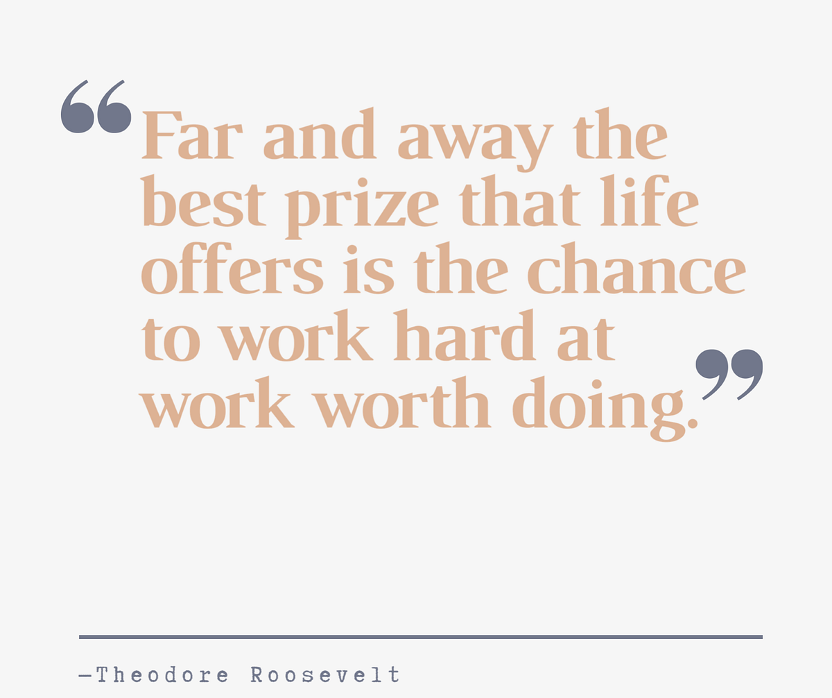 What Makes Work Worth Doing?. Well, it depends on what is the most