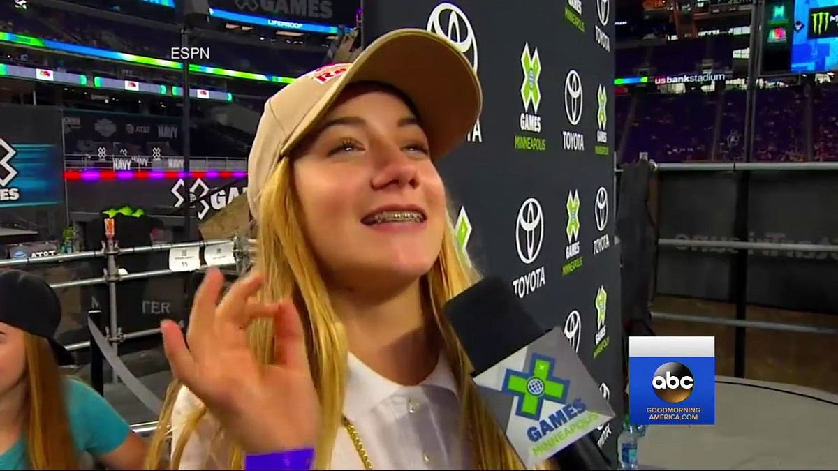 At 13 Brighton Zeuner youngest X Games Gold Medalist by