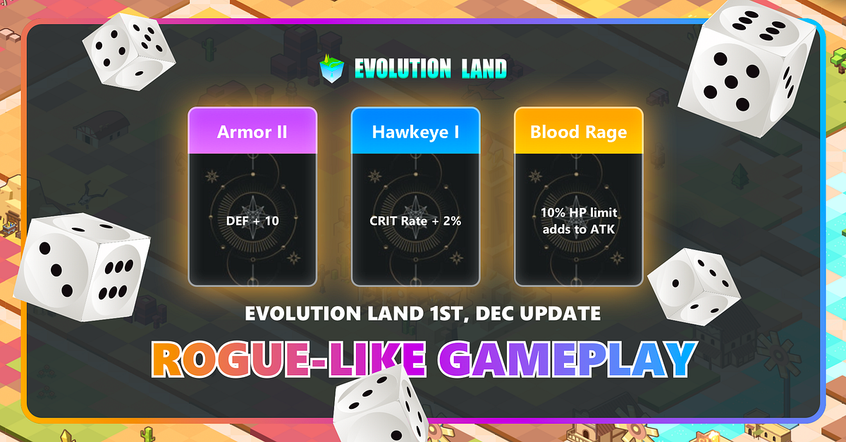 Evolution Land 1st, Dec Update｜Rogue-Like Gameplay