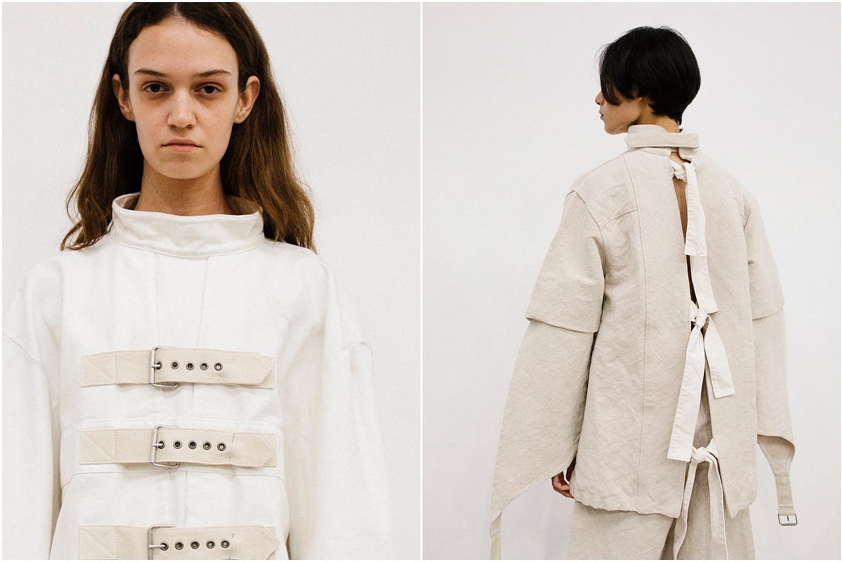 Gucci 春夏時裝周穿拘束衣 模特抗議 精神病不是時尚 天橋上最抓人注意的莫過於是品牌以米白開場的21 By Sophia