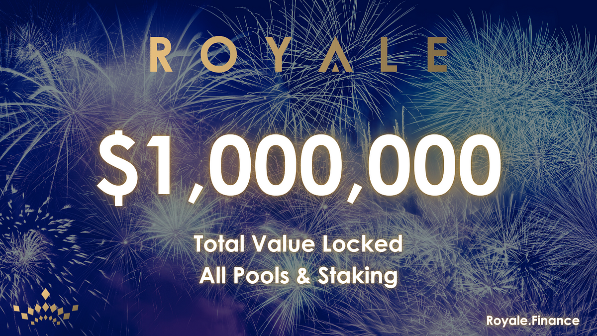 Royale Hits over $1,000,000 TVL!