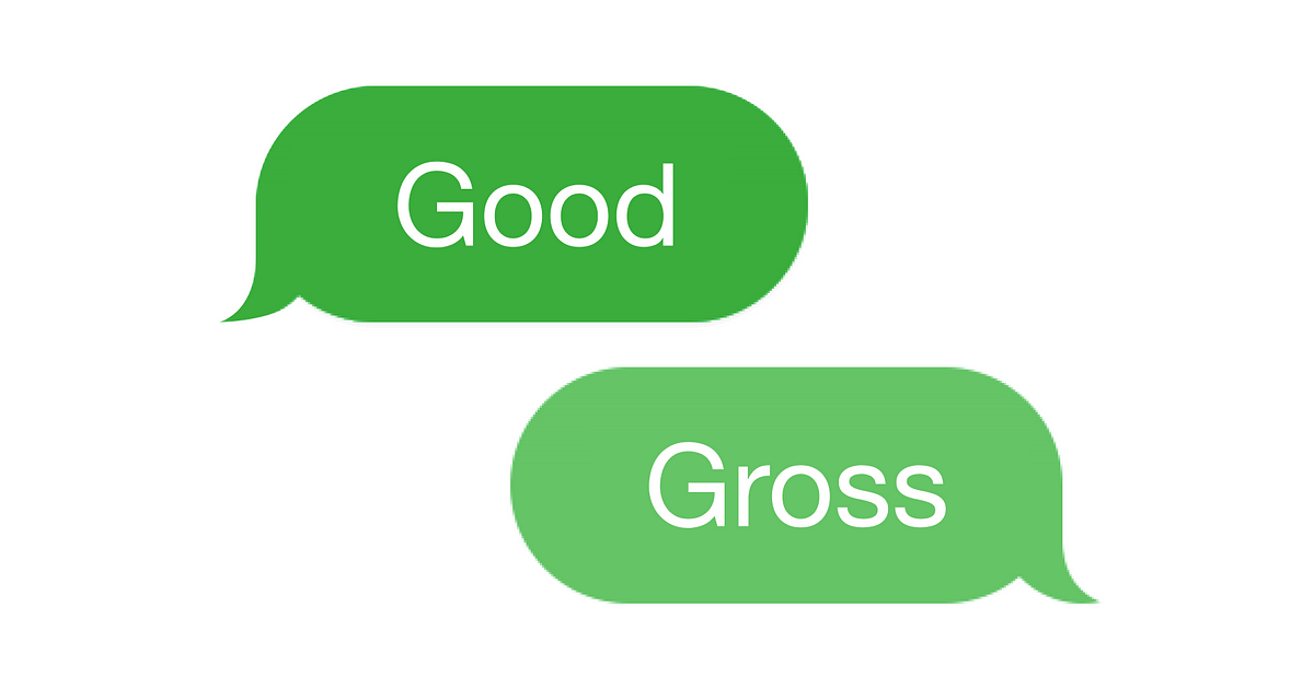 One trick Apple uses to make you think green bubbles are “gross” | UX Collective