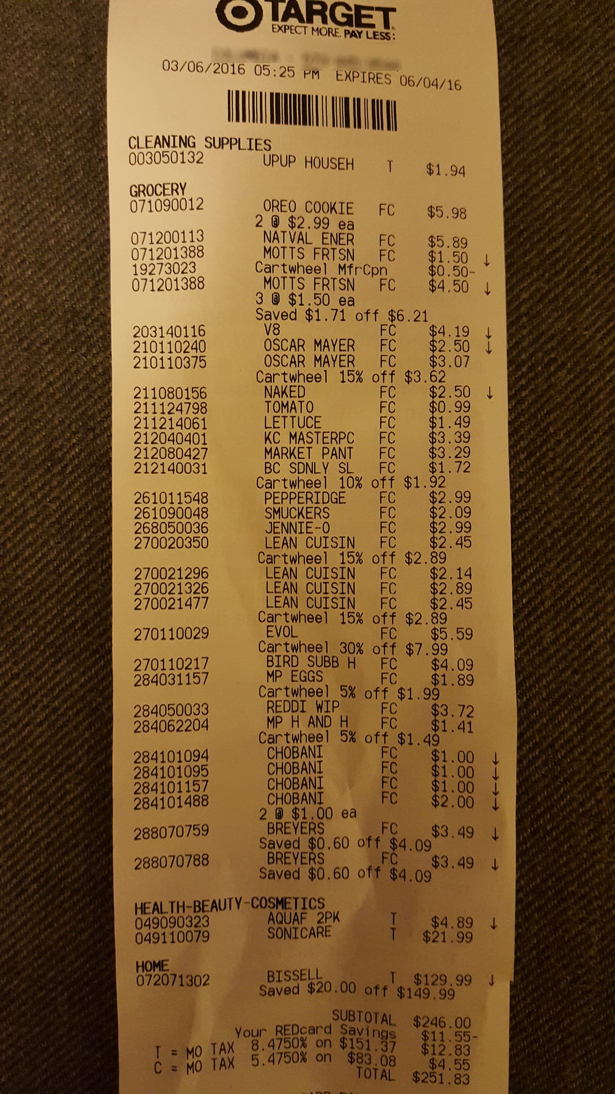 fort worth magazine travel store receipt