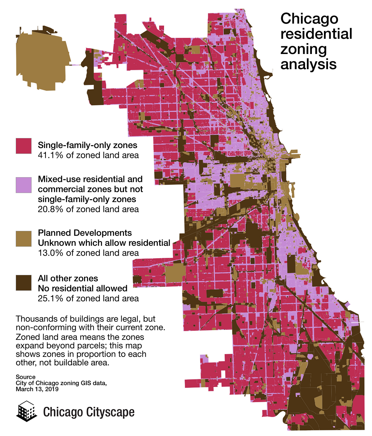 Chicago Il Zoning Map Apartments & Condos Are Banned In Most Of Chicago | By Steven Vance |  Chicago Cityscape's Blog