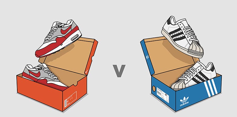 Adidas vs Nike: da che parte stai ? | by Valentino Addevico | Medium