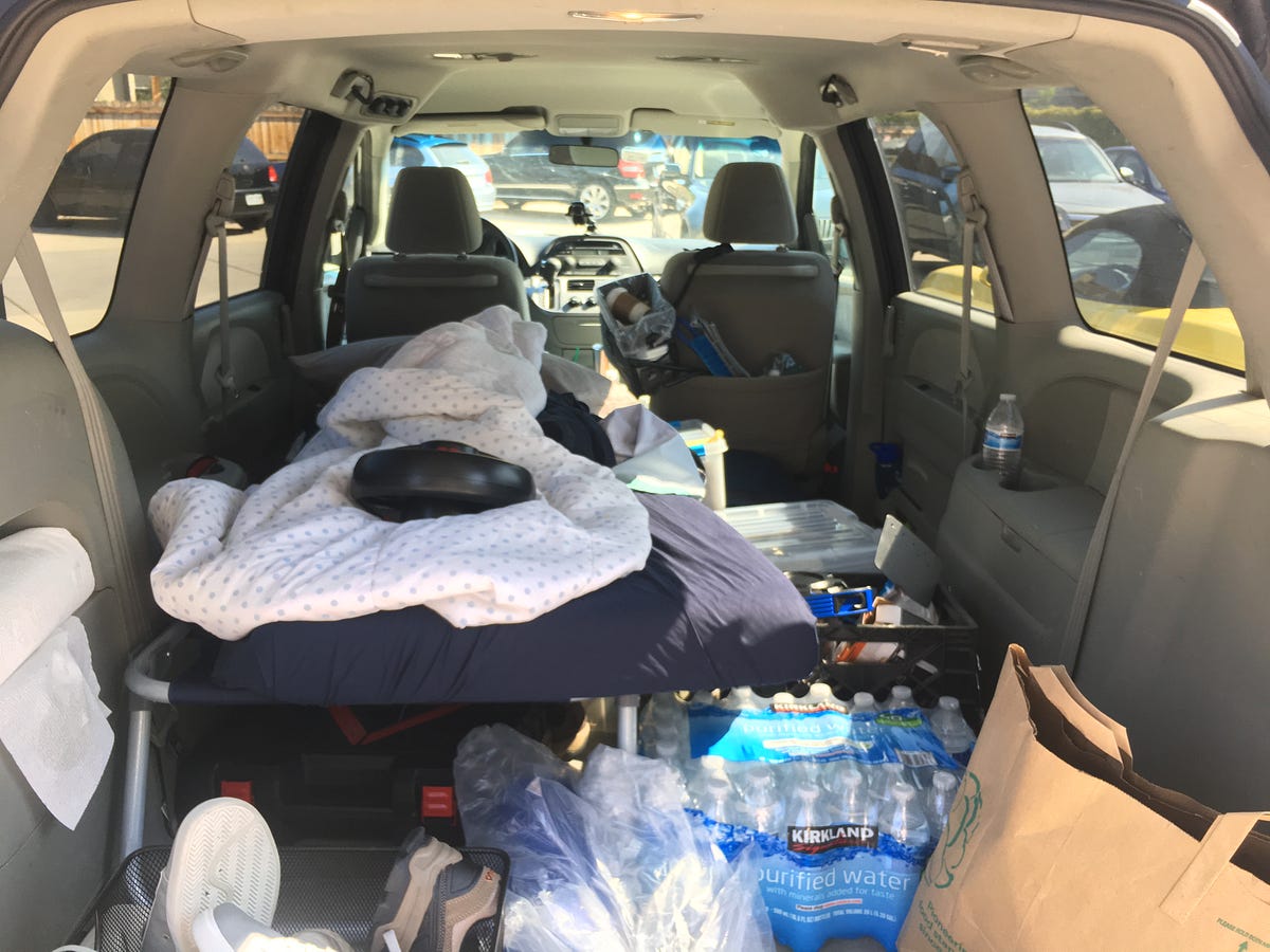 My First Night Sleeping In The Car On The Road by Bram
