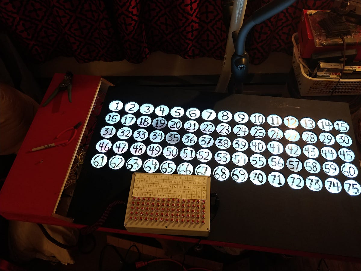 A Custom Arduino-Controlled, LED-Lit Number Board for Bingo Nights | by ...