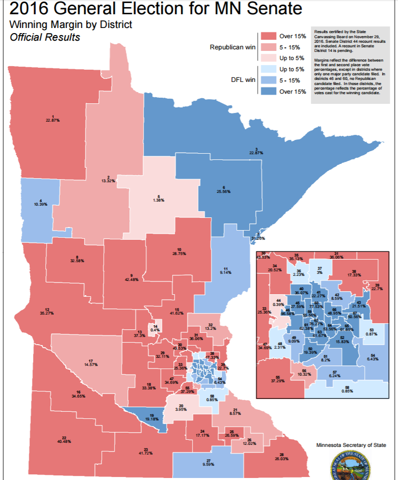 Mn Senate District Map