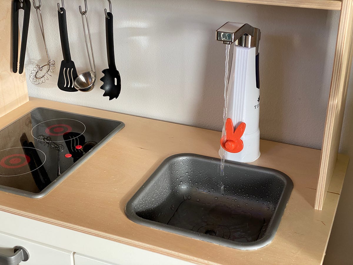 How to Give Your Toddler’s IKEA Kitchen (“Duktig”) a Working Sink by