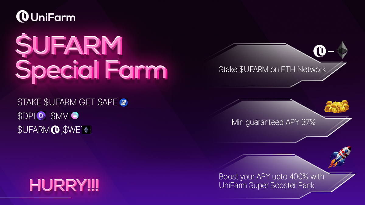 Introducing a Special Farm on UniFarm V2 | Ethereum Network