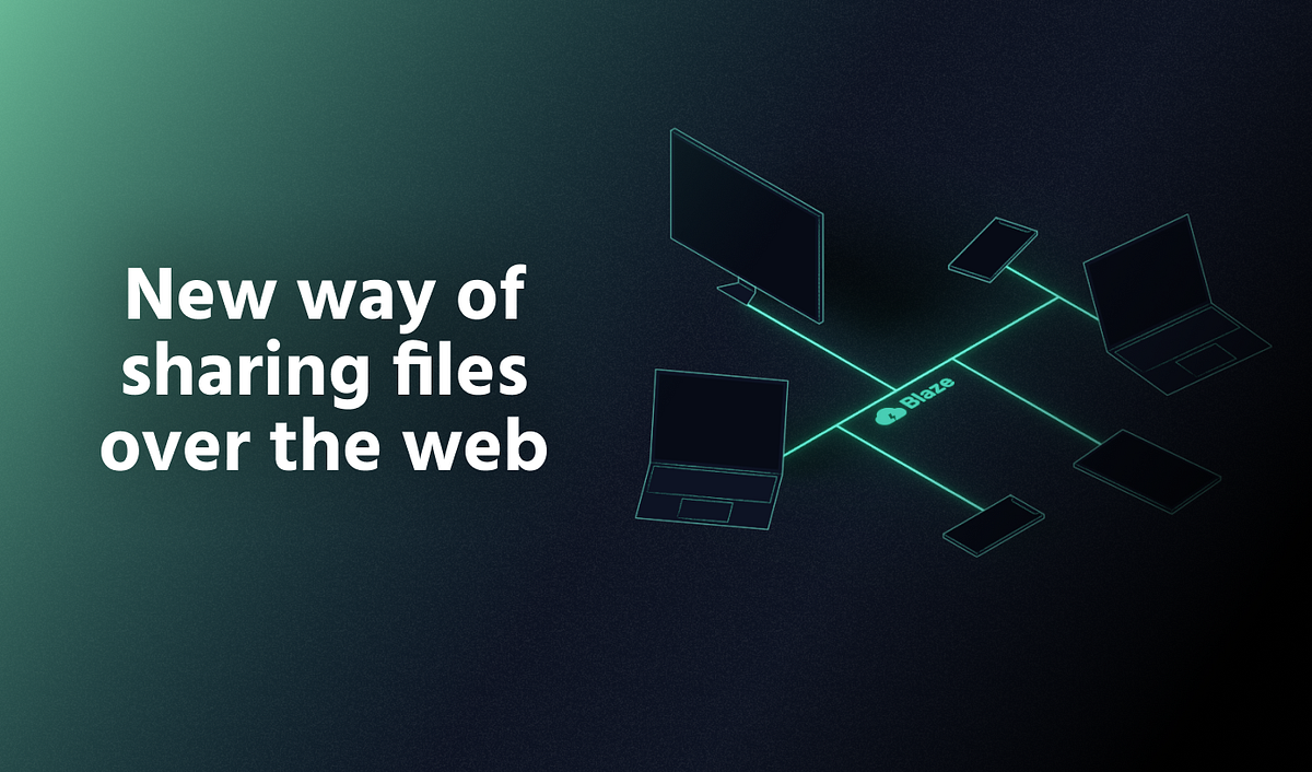New way of sharing files across devices over the web using RTC by