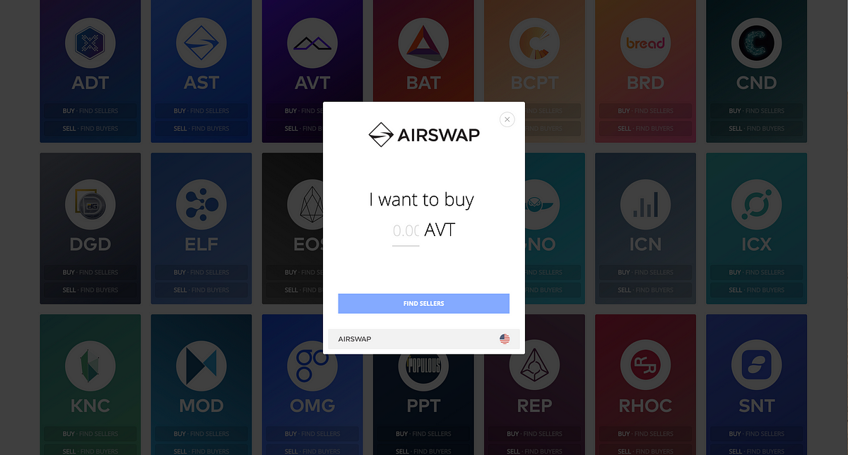 tokens airswap avt marketplace cryptocurrency launched newly featured