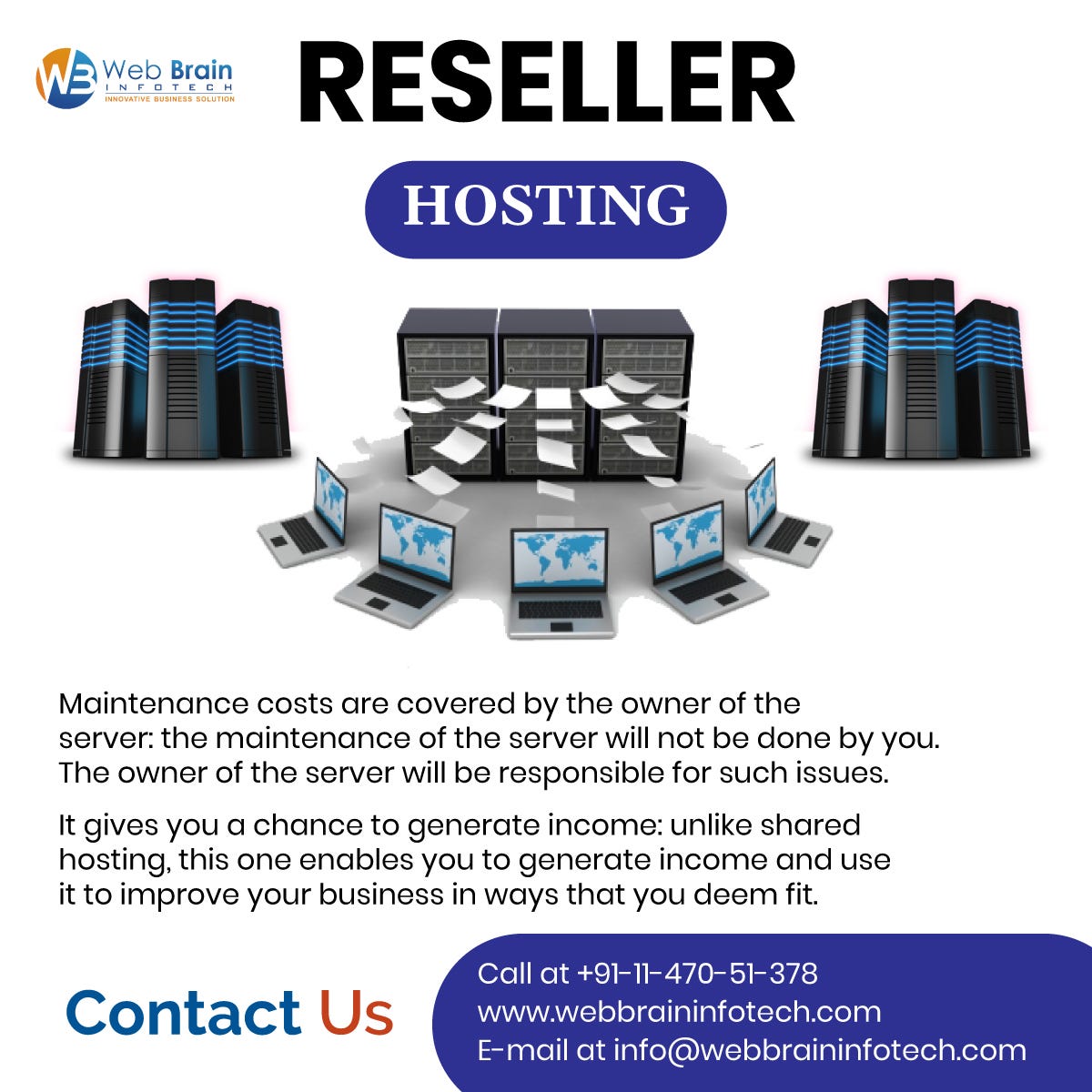 Reseller Hosting Services India Web Brain Infotech Medium Images, Photos, Reviews