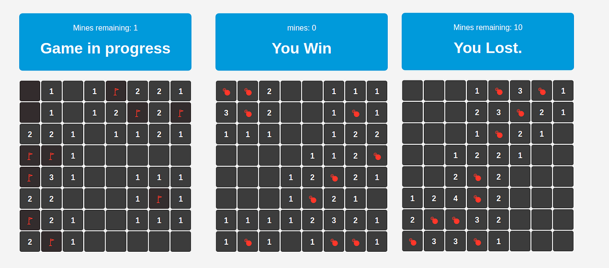 Learning React.js by building a Minesweeper game | by  