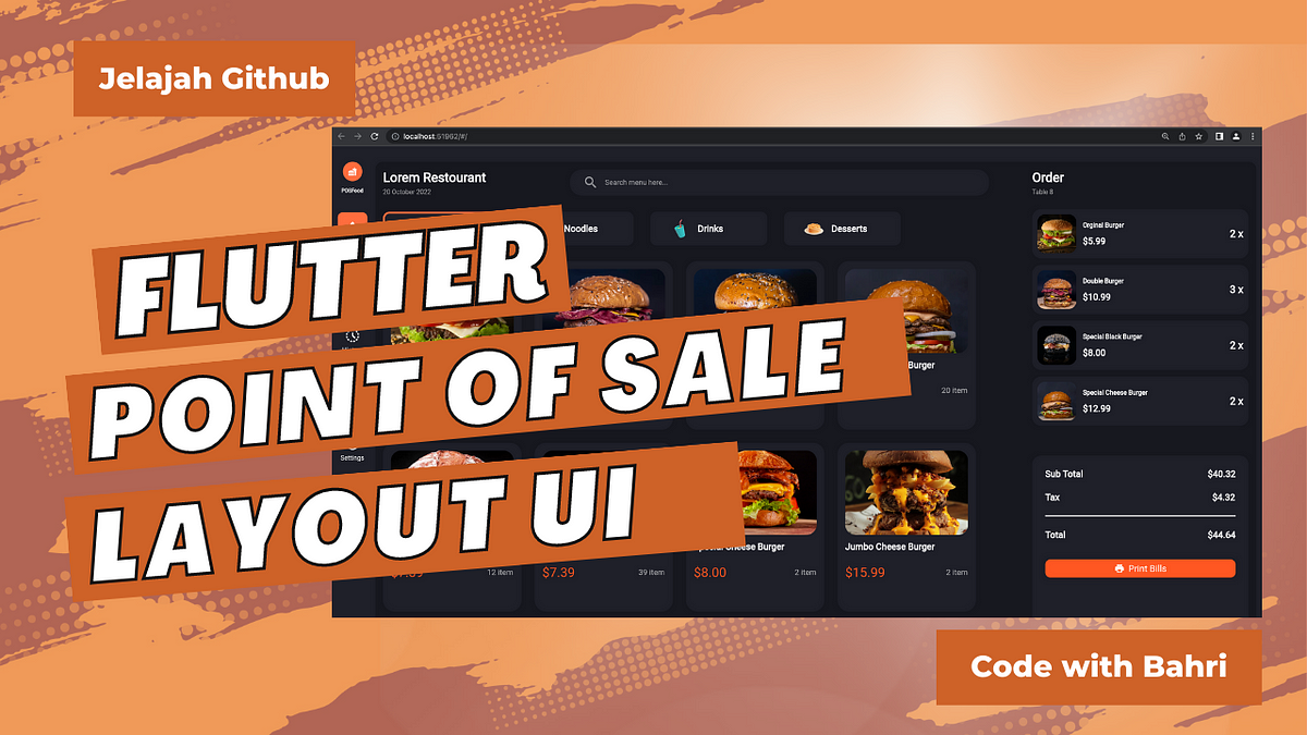 Jelajah Github Flutter Point Of Sale POS UI Code with Bahri Medium