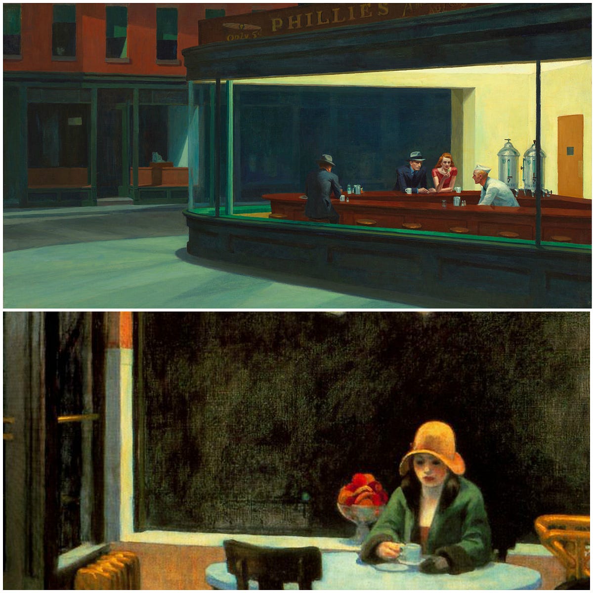 Edward Hopper Soledad en la metrópolis. by Abraxas Medium