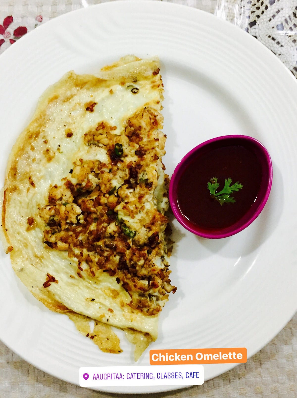 Chicken Omelette easy recipe. Make something continental today by