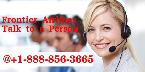How do I Speak to a Live Person at Frontier Airlines?