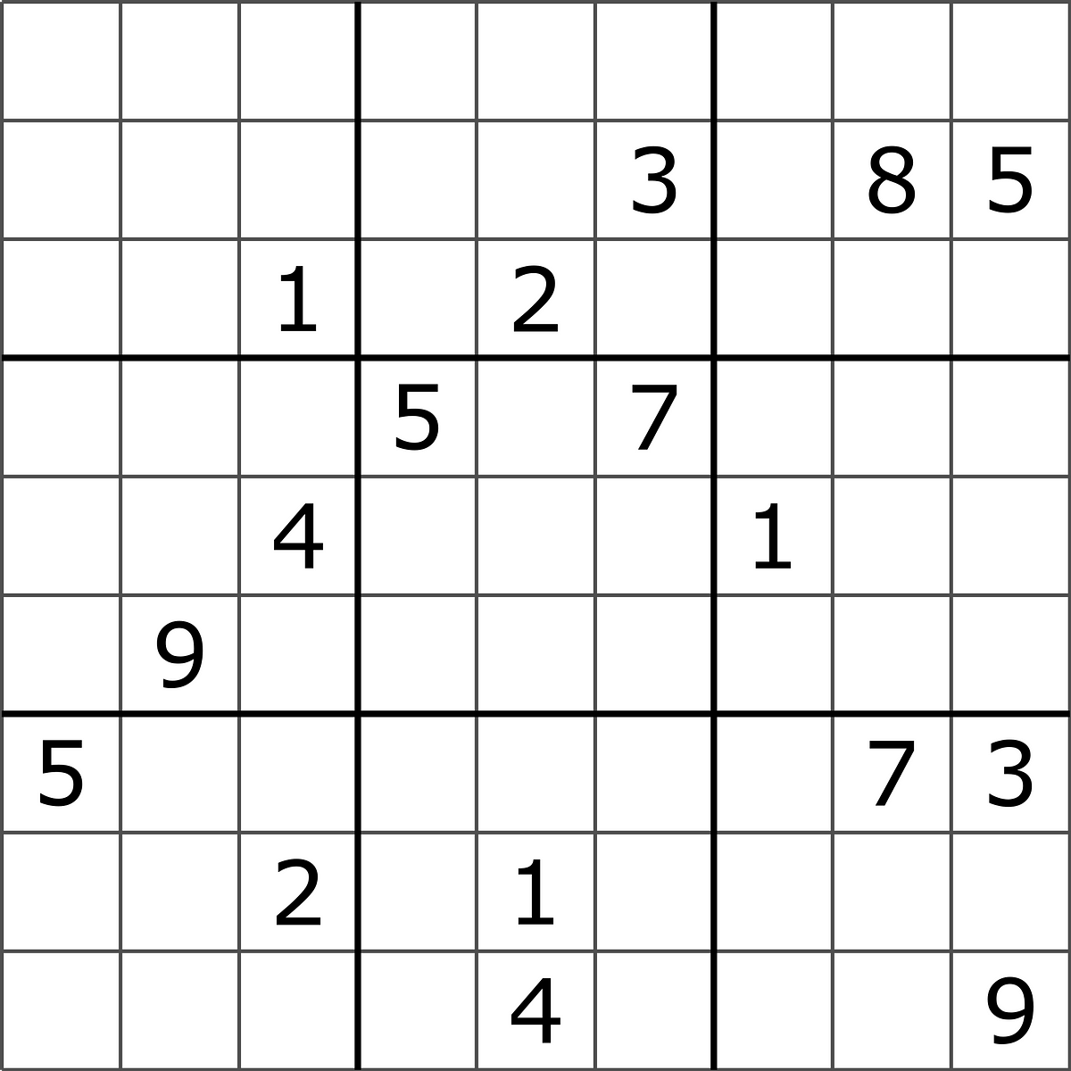 Solving Sudoku using a simple search algorithm | by George Seif | Medium