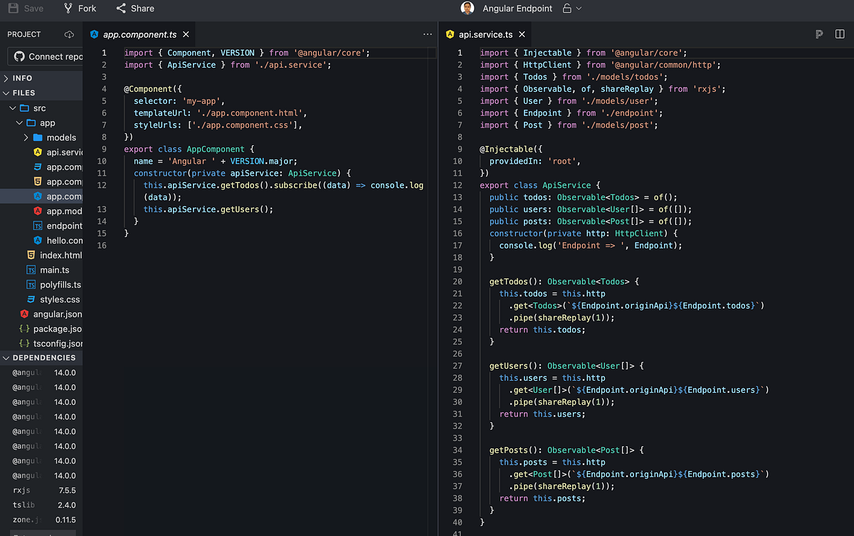Endpoint creation & use in Angular Service by Piyali Das Medium