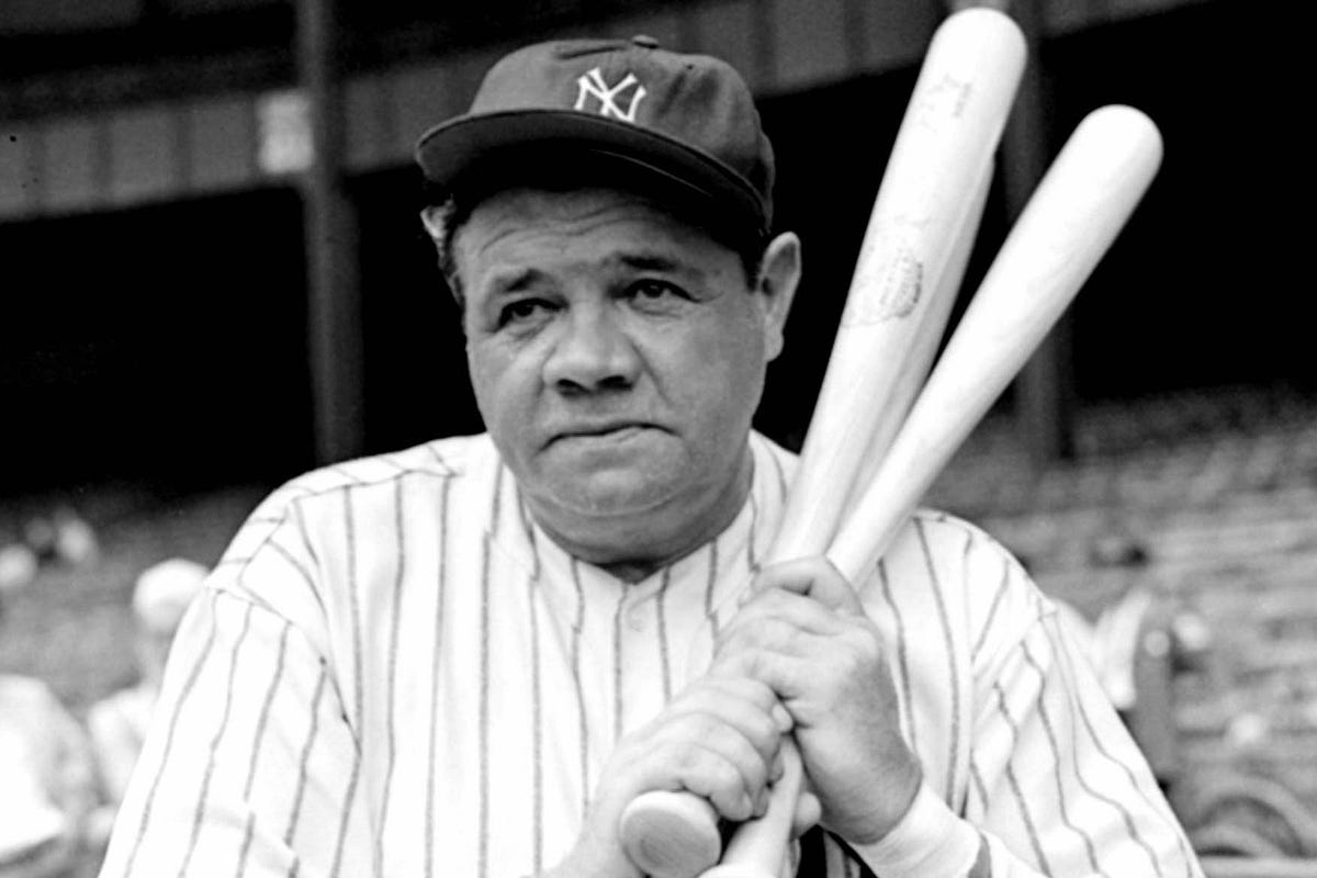 babe ruth hitting