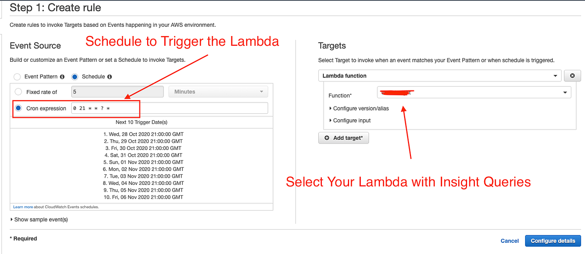 AWS Lambda (Node)— Using Insight API to Query your Cloudwatch Log for