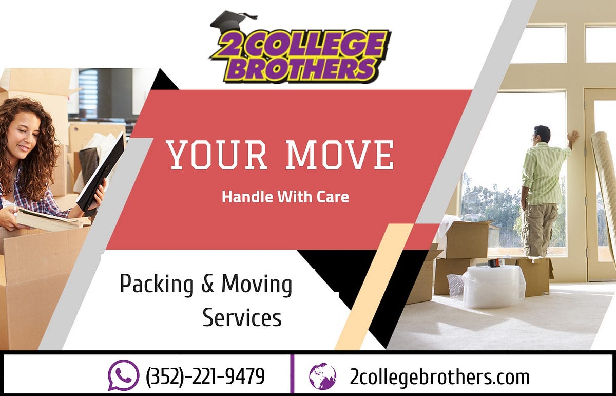 Leading Furniture Moving Company at Reasonable Cost by 2 College