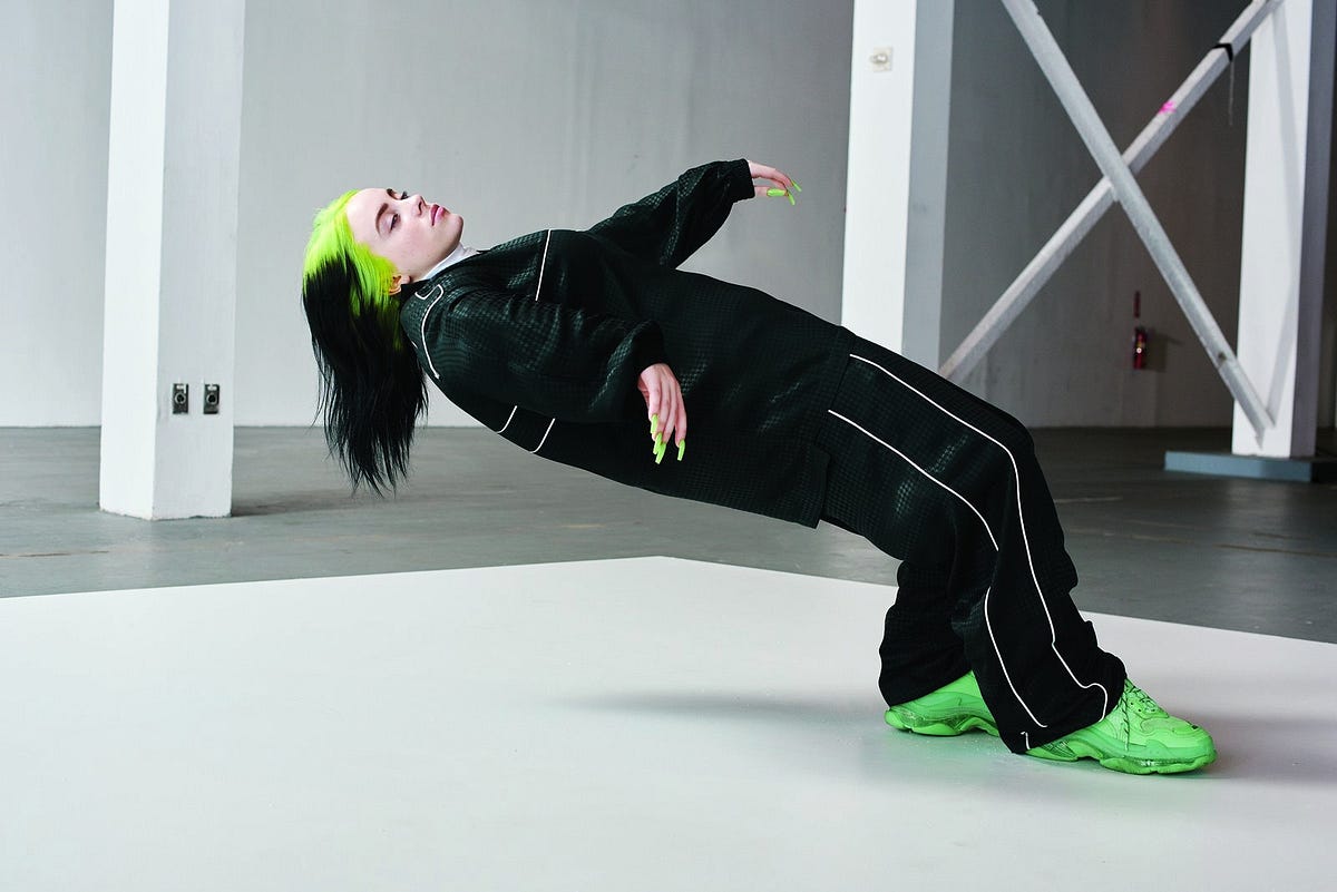 Download Billie Eilish Clothing Style Name Gif