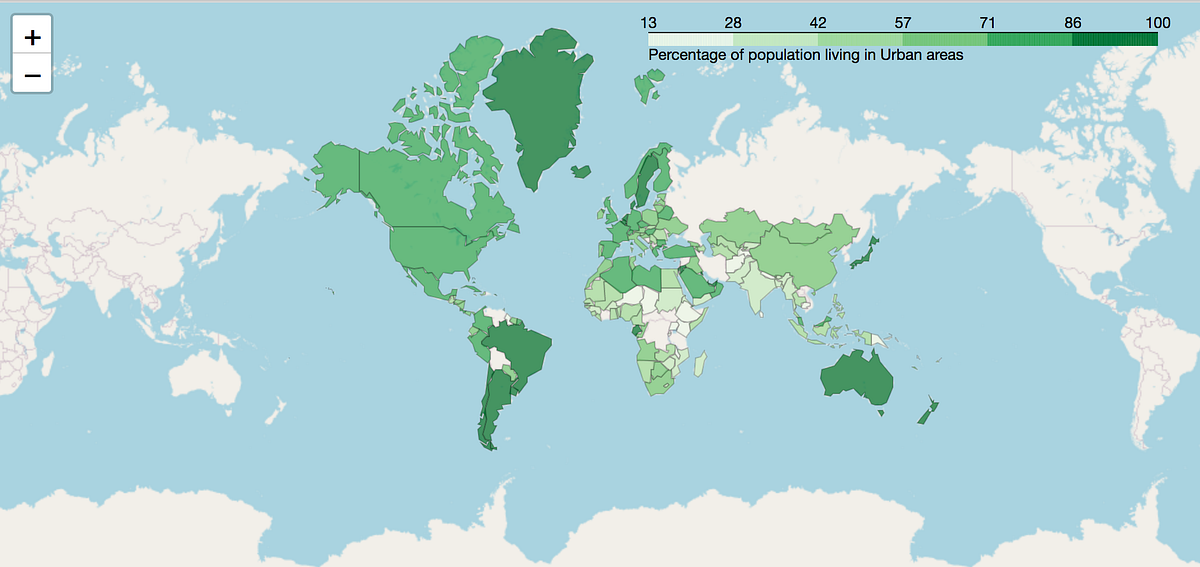 Data ploting on world map | by Petrica Leuca | Medium