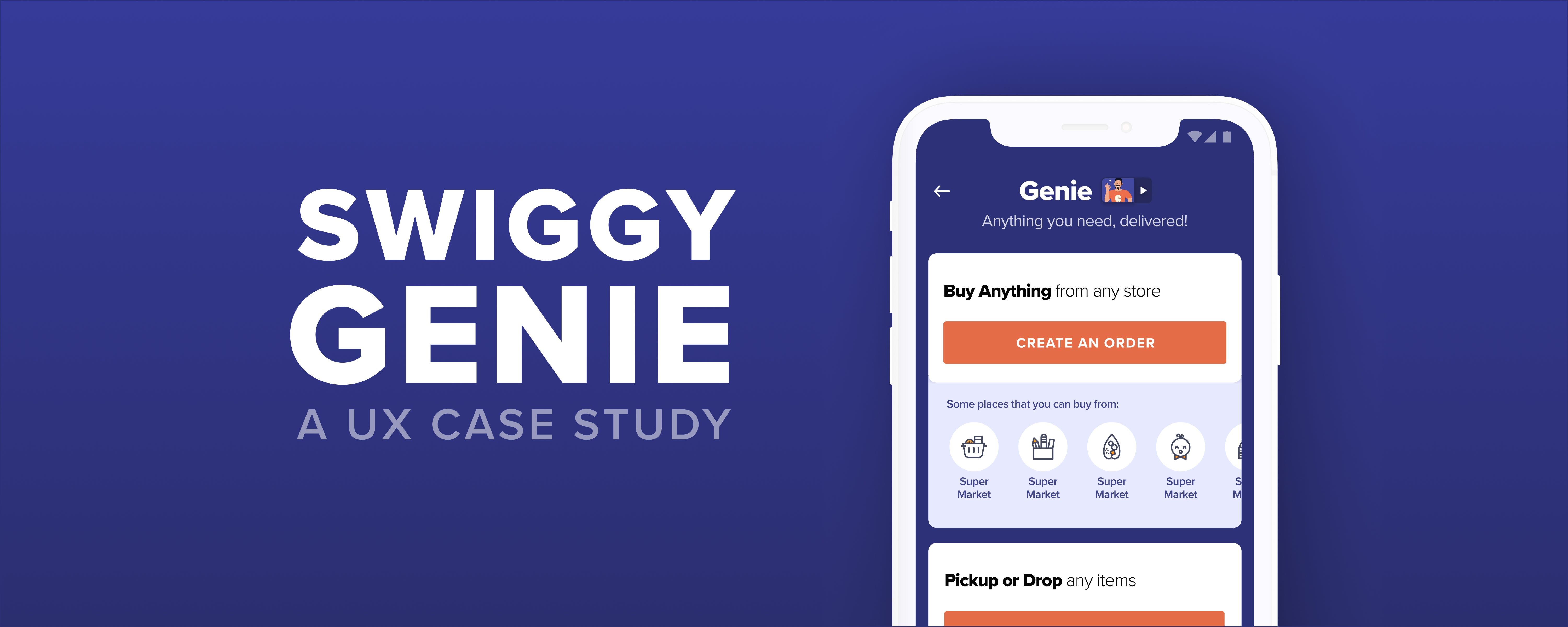 Swiggy Genie A UX case study Swiggy Design