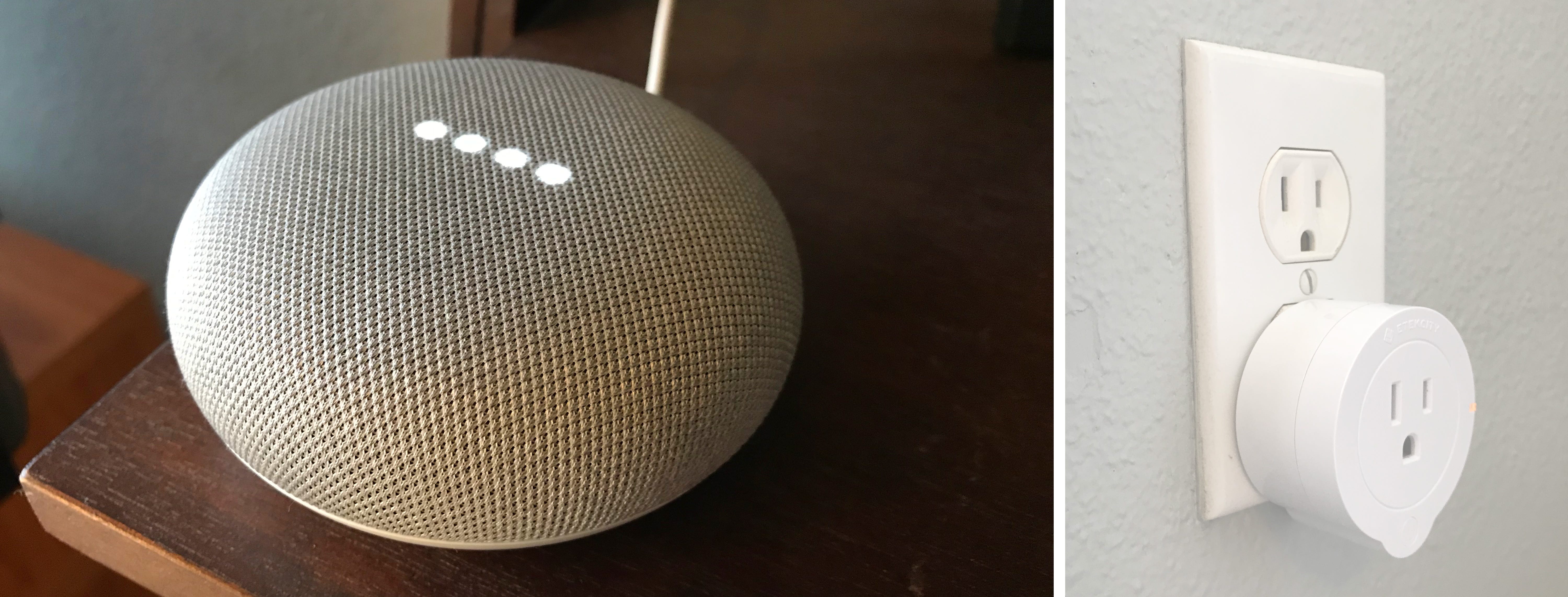 google home mini plugs