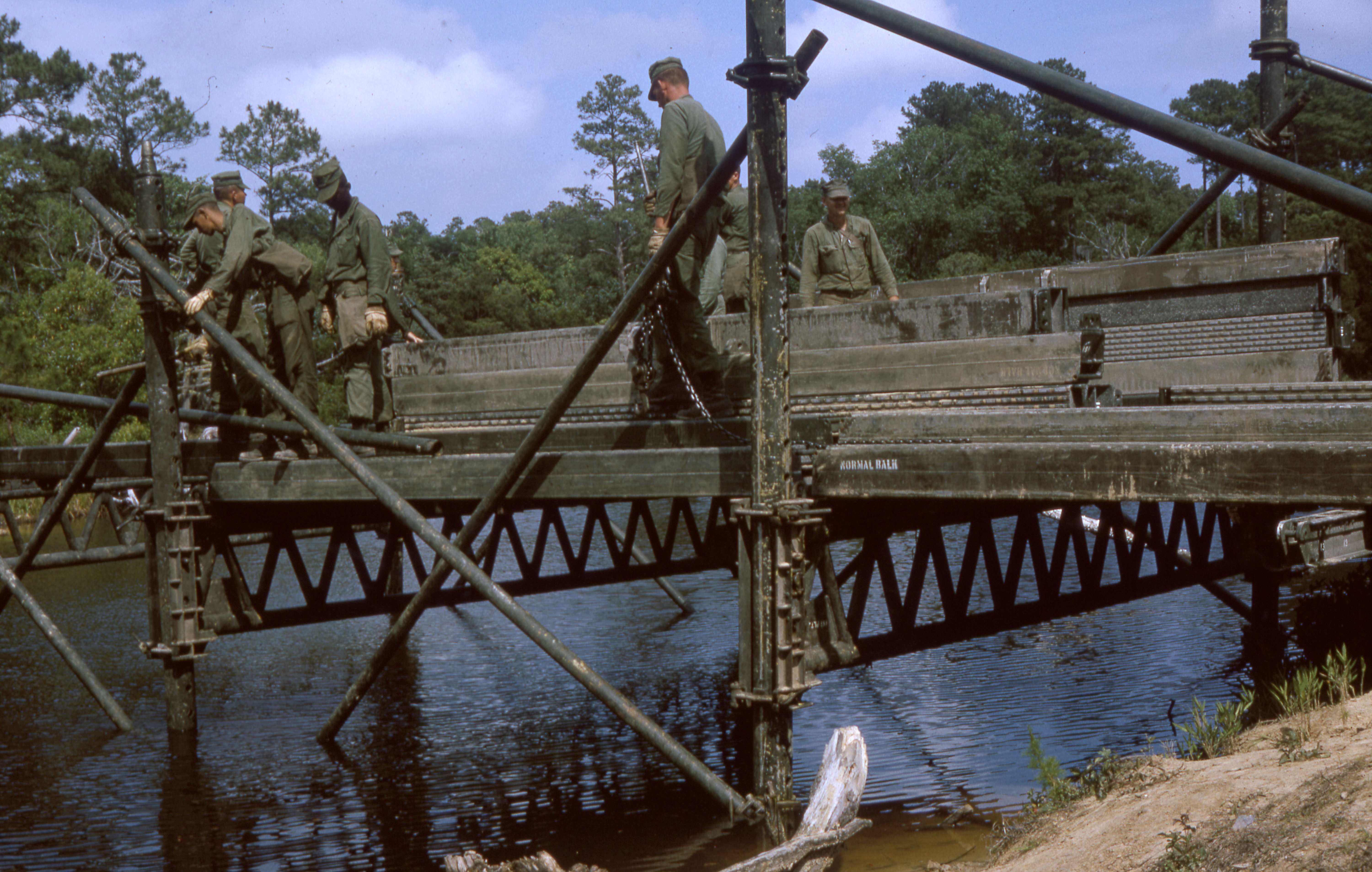 1960s Camp Lejeune Floating Bridge Construction and Training | by