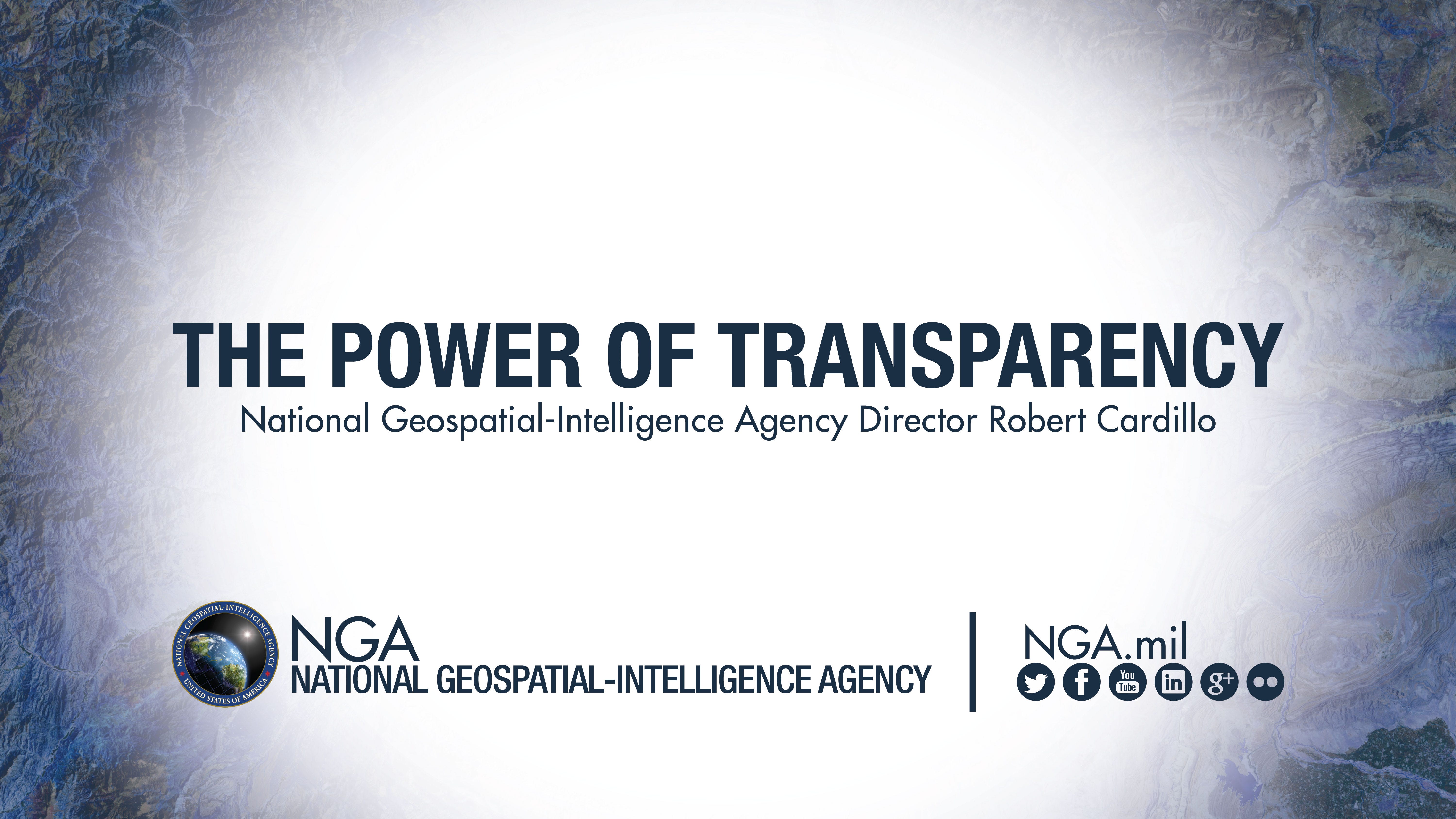 The Power Of Transparency Remarks As Prepared For Nga Director By Nga Medium