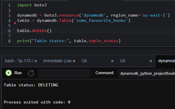 Create a DynamoDB Table Using Python and Boto3 in Cloud9 | by Dan  Santarossa | AWS in Plain English