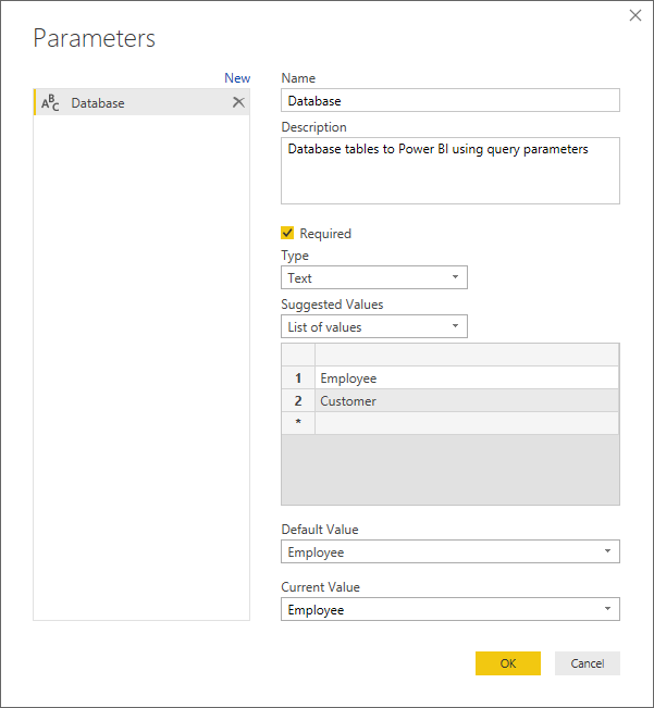Parameters in Power BI Desktop. What is Query Parameter ? by Arjun