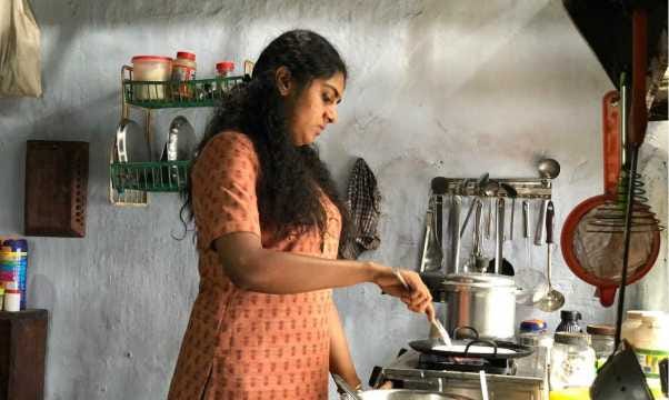A scene from the movie The Great Indian Kitchen