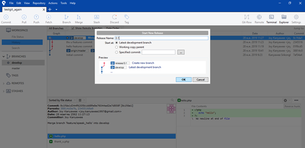 [#2 Bitbucket] การใช้ git ใน Bitbucket + ทำ gitflow ใน SourceTree | by ...
