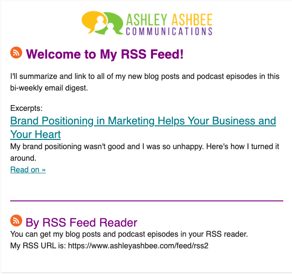 My Rss-to-Email Feed in Mailchimp — Email vs RSS feed reader