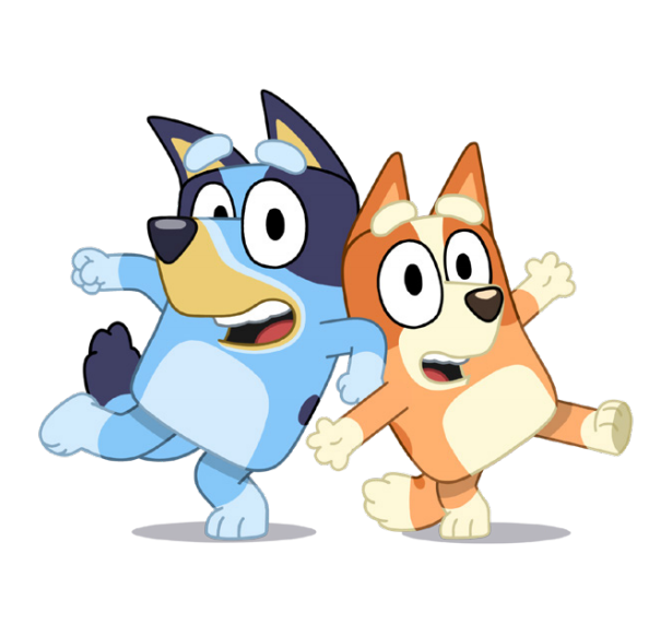 Bluey and Bingo (Photo courtesy of. 