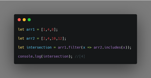 Intersection, Union and Difference of Arrays in JavaScript EcmaScrip 7