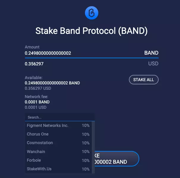 BAND Staking Guide on Atomic Wallet For Desktop | by Kevin Lu | Band Protocol | Jun, 2020 | Medium