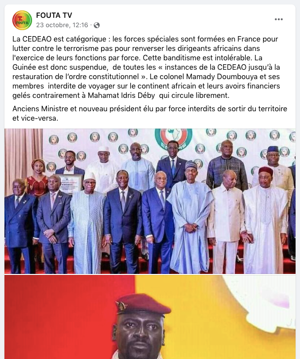 PARTIELLEMENT FAUX : La CEDEAO a interdit aux dirigeants de la transition  guinéenne de voyager au sein de ses pays membres | by PesaCheck | PesaCheck