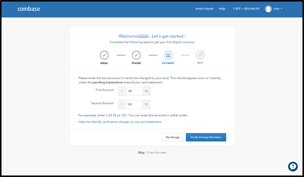 Step 1 A Setting Up A Coinbase Account By Harith Kamarul Hellogold Medium