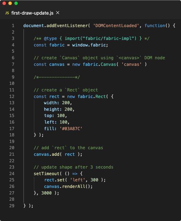 A basic introduction to Fabric.js to draw 2D graphics on  by Uday