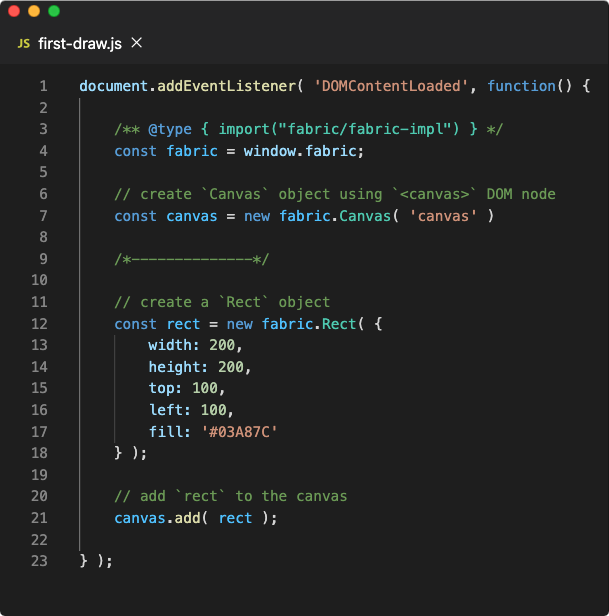 A basic introduction to Fabric.js to draw 2D graphics on  by Uday
