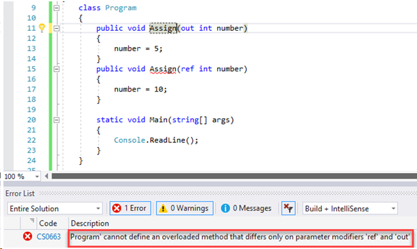 Passing Parameters in C#. I am writing this post as complementary… | by ...