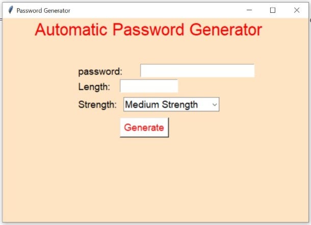 Random Password Generator Using Tkinter | by Platforuma India | Nerd For  Tech | Medium