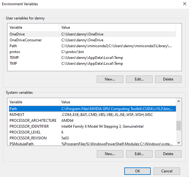 Как установить tensorflow gpu windows