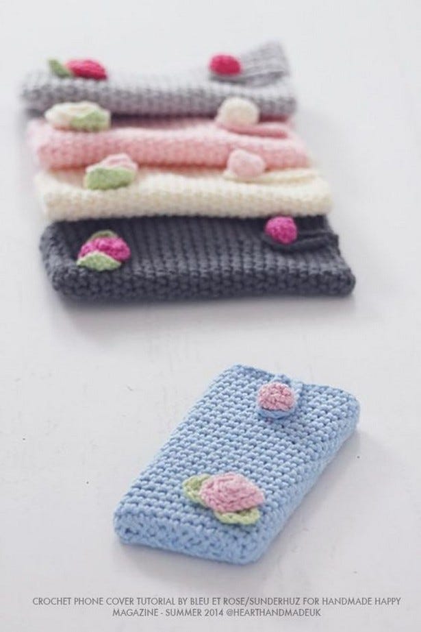 cell phone pouch crochet pattern